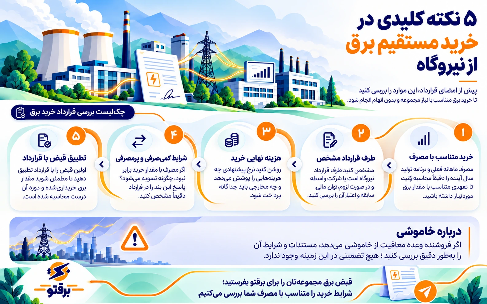5 نکته کلیدی برای خرید مستقیم برق از نیروگاه